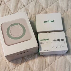 PrintPod Portable Printer with 6 rolls of thermal printing paper